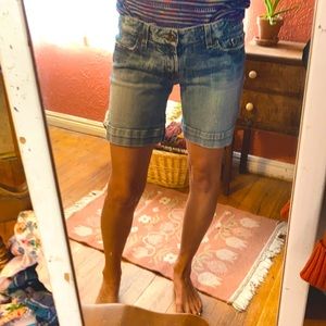 Distressed BKE Jean Shorts 28